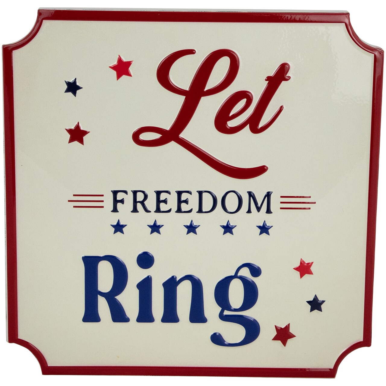 Northlight Let Freedom Ring Americana Metal Wall Sign - 11.75"